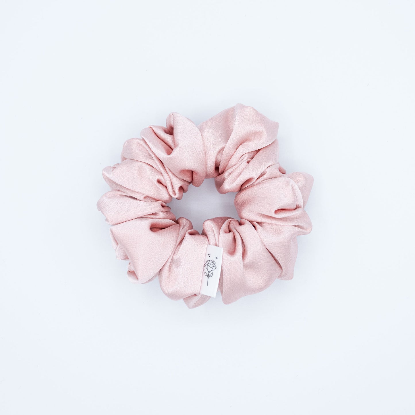 Rose Satin Scrunchie
