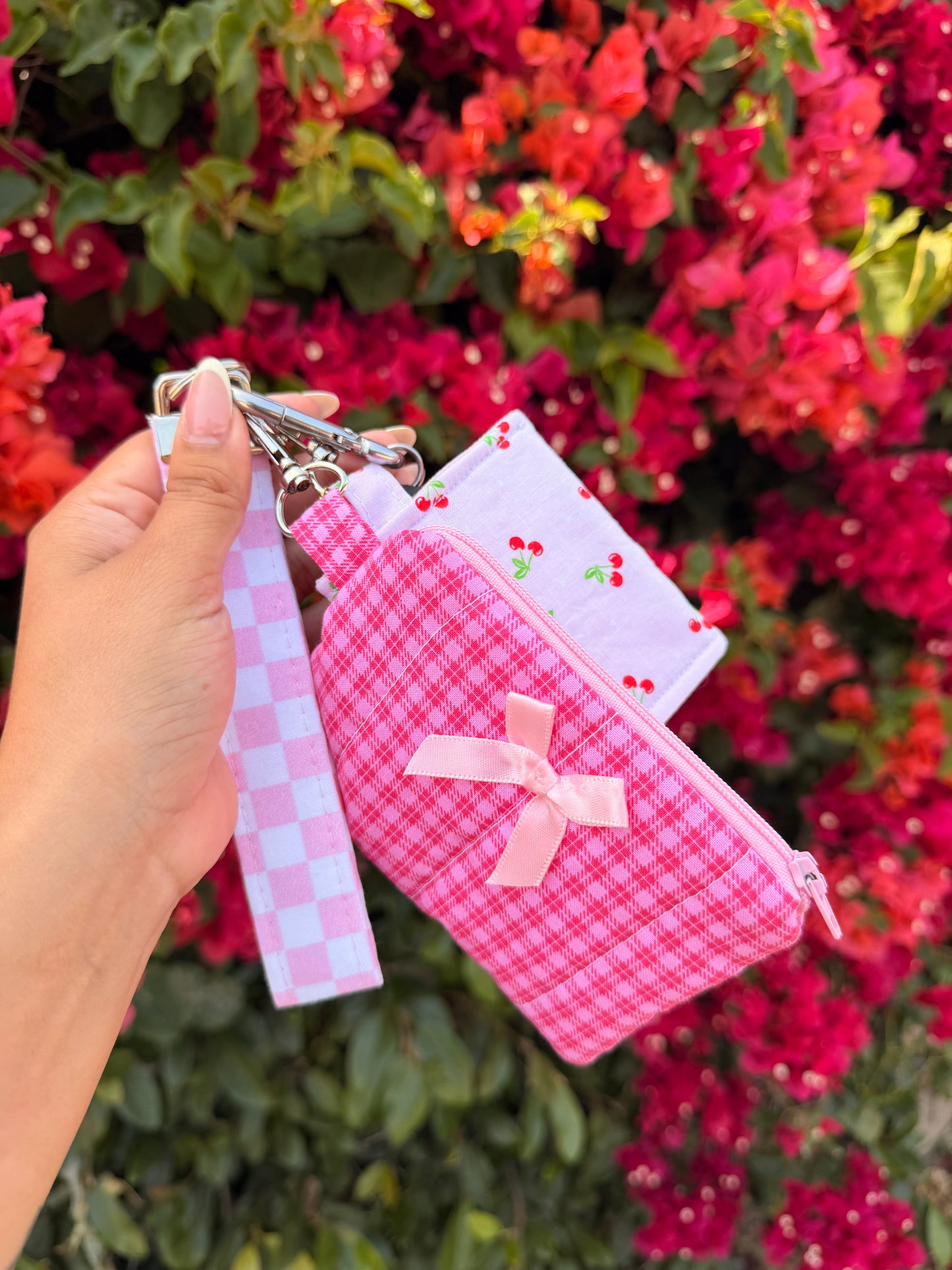 Mini Wallet - Floral Bows