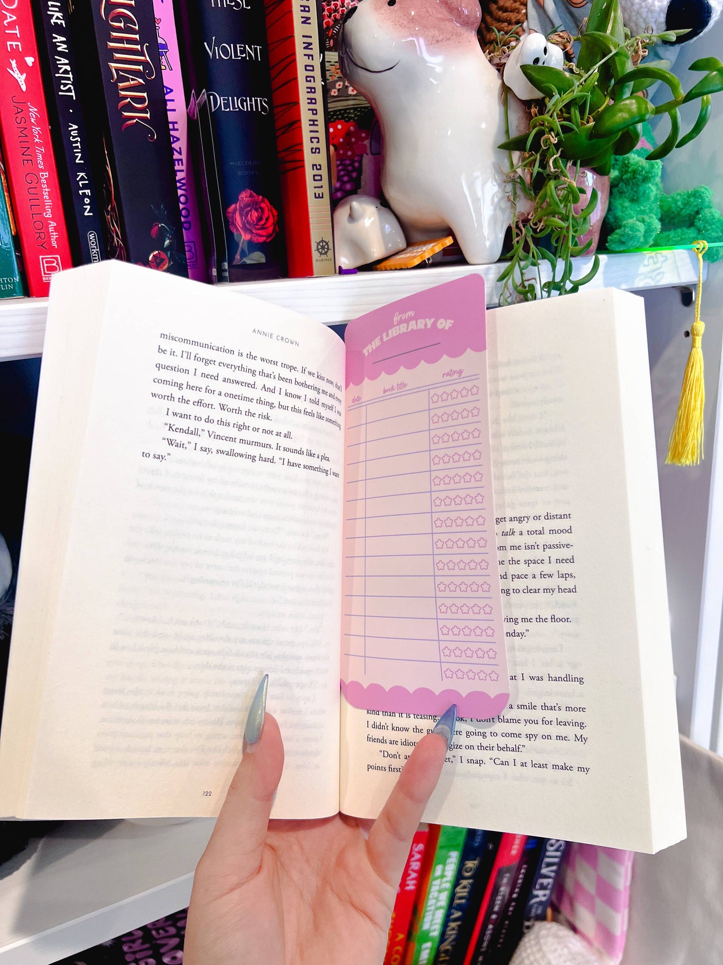 Paper Book Rating Bookmark