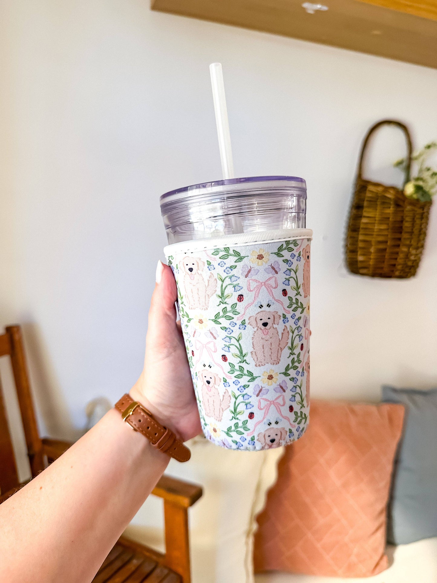 Golden Retrievers Iced Coffee Sleeve