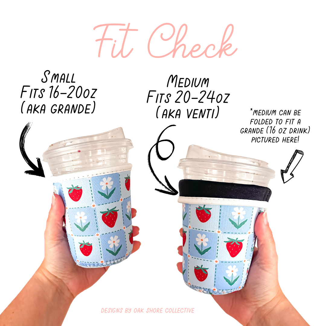Grandmillenial Bows Iced Coffee Sleeve