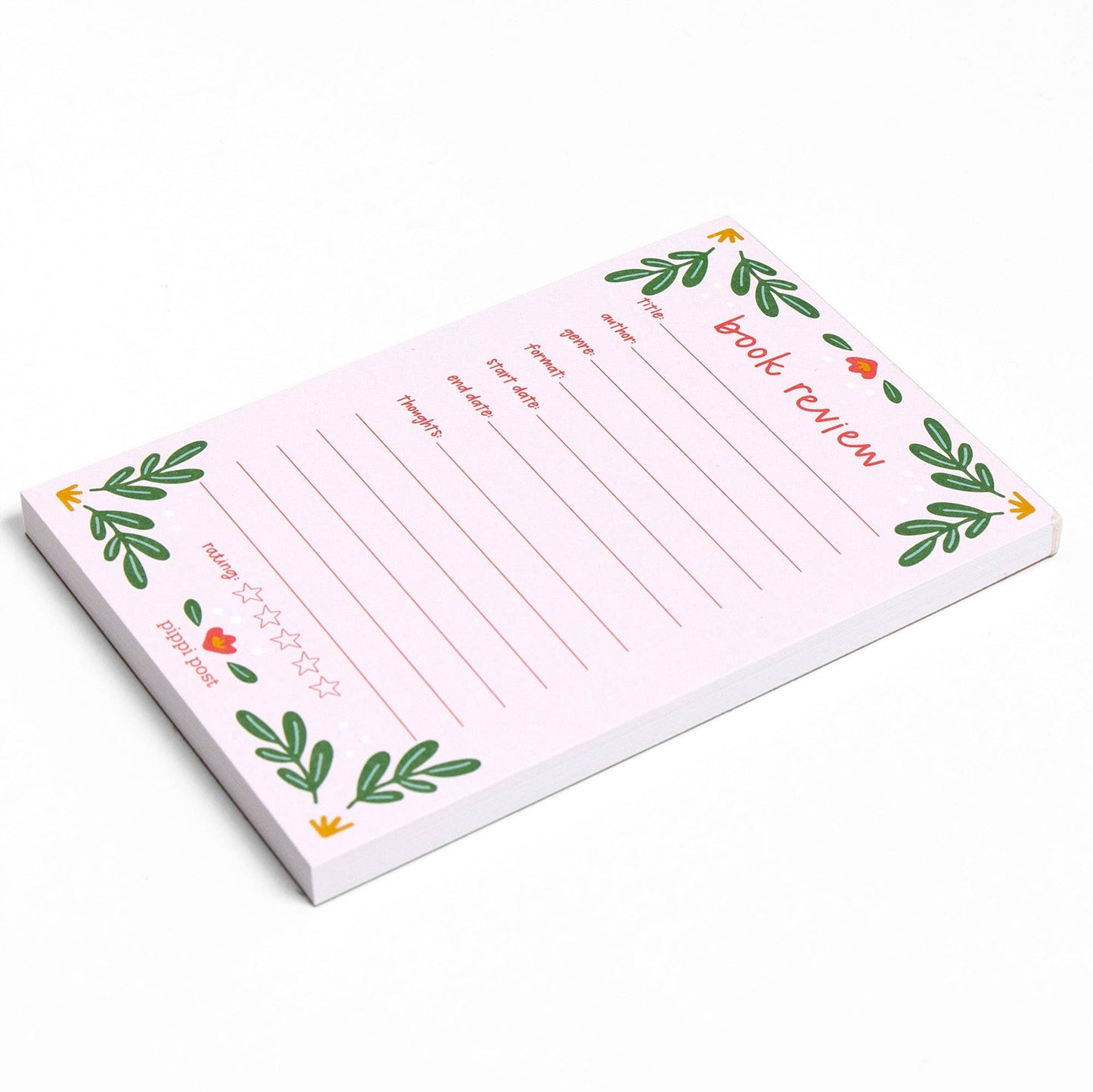 Pink Book Review 4x6 Notepad