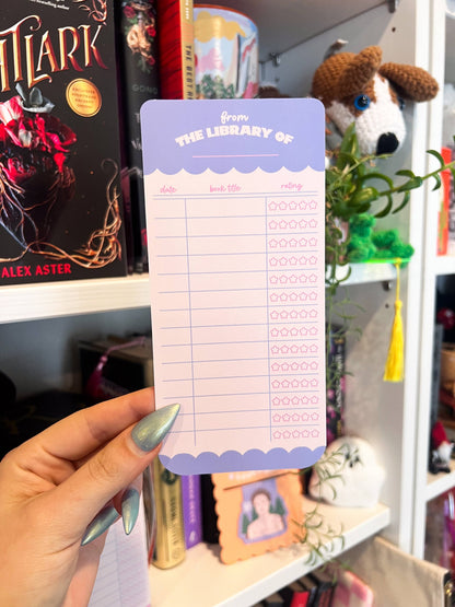 Paper Book Rating Bookmark
