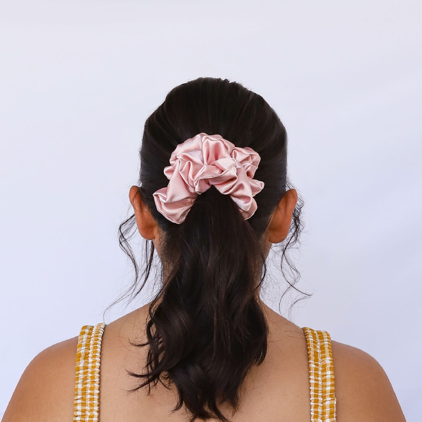 Rose Satin Scrunchie