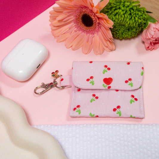 AirPod Holder - Baby Pink Cherries