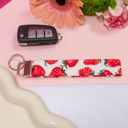 Key Fobs - Strawberry Handmade Keychain
