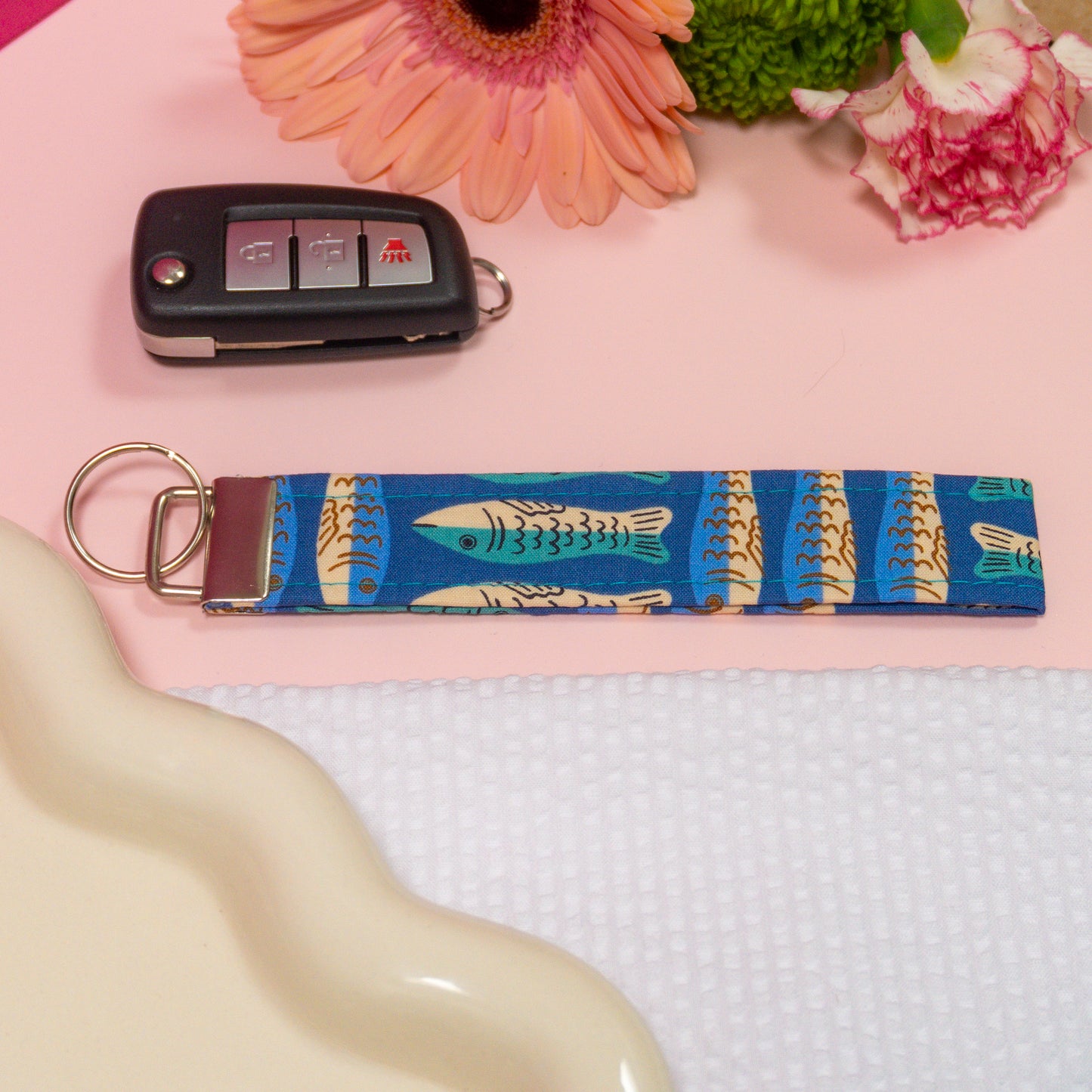 Key Fobs - Blue Fish Handmade Keychain