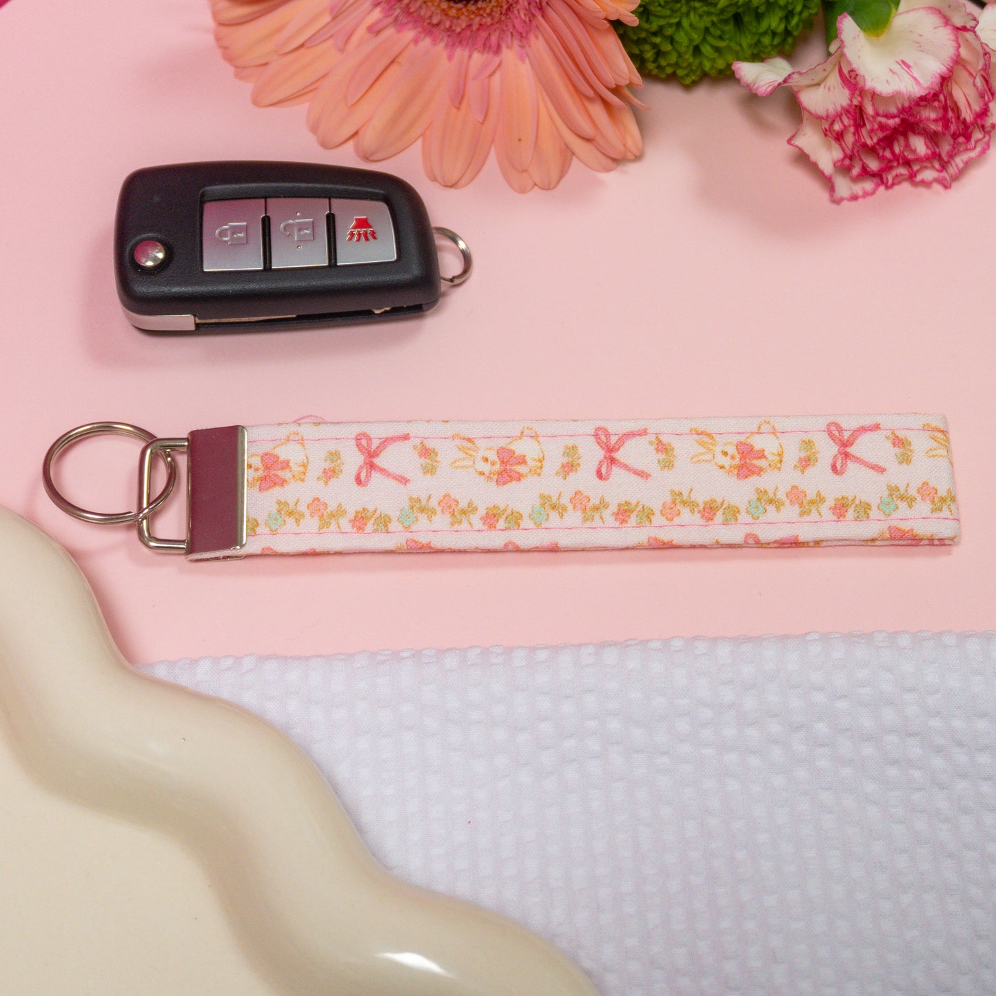 Key Fobs - Bunnies Handmade Keychain