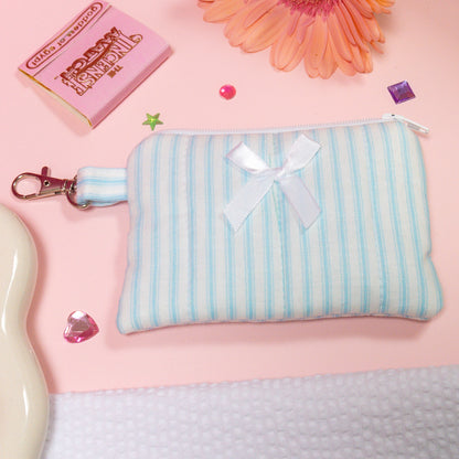 Mini Wallet - Blue Stripes