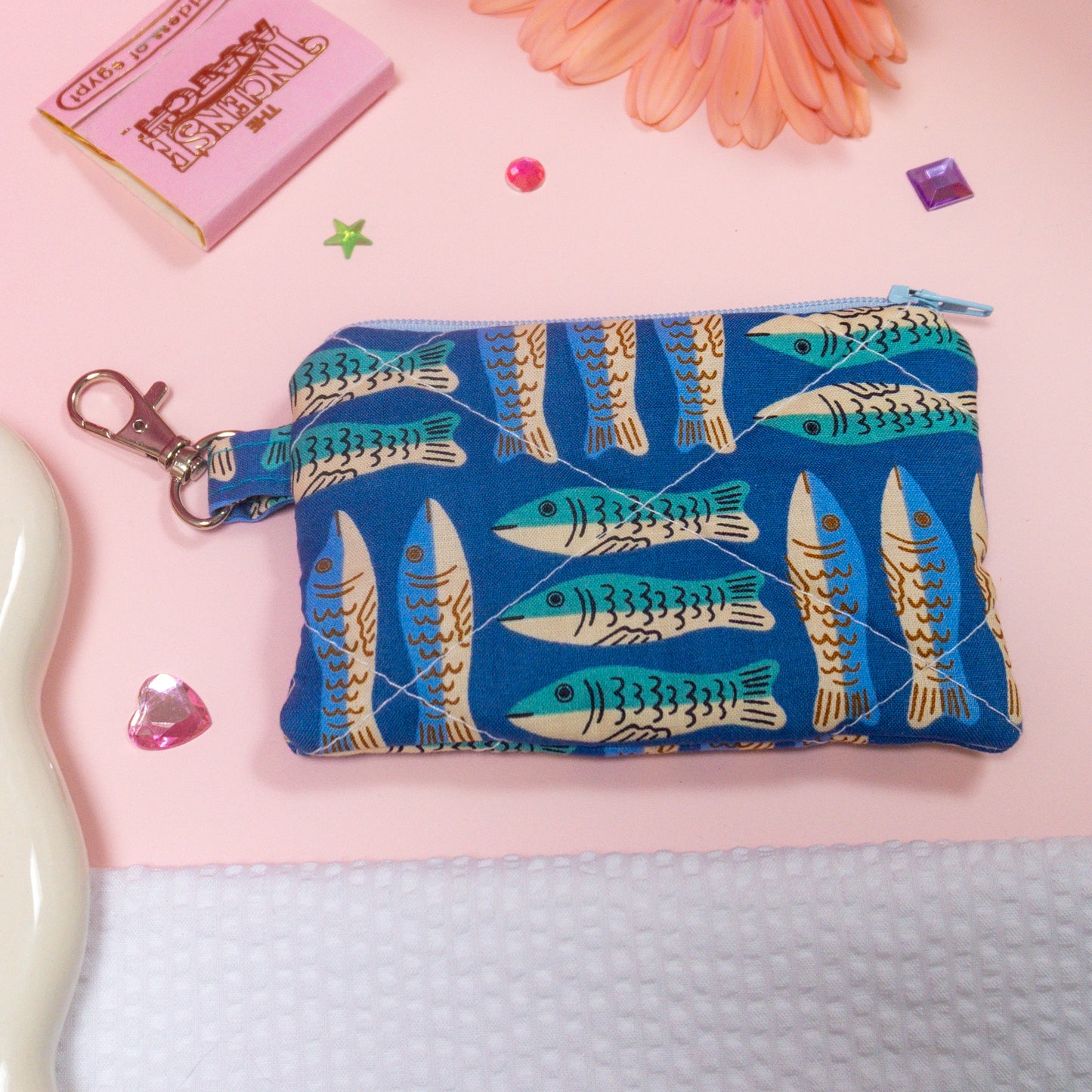 Mini Wallet - Blue Fish
