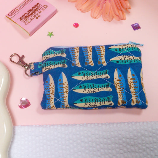 Mini Wallet - Blue Fish