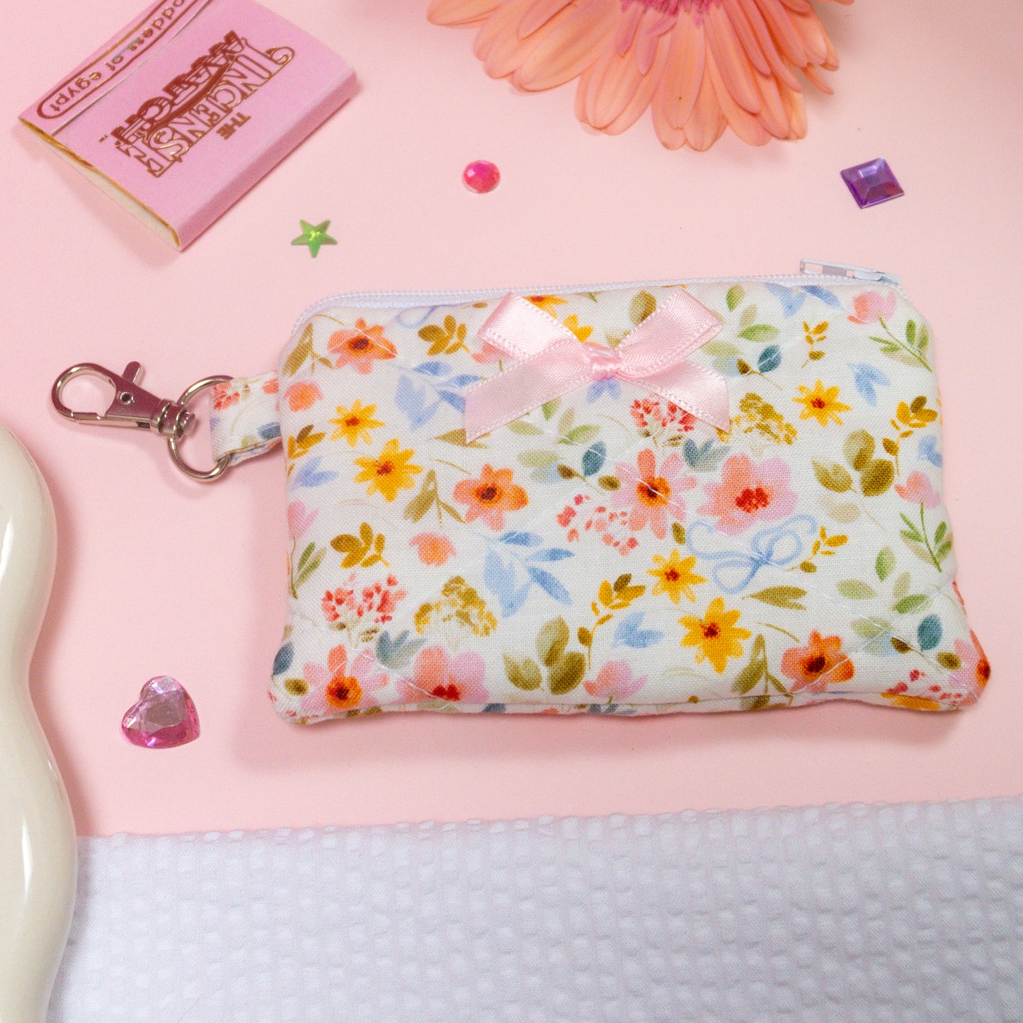 Mini Wallet - Floral Bows