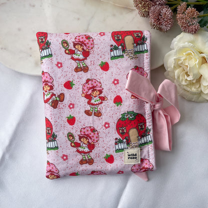 Bow Pink Strawberry Shortcake Book Sleeve