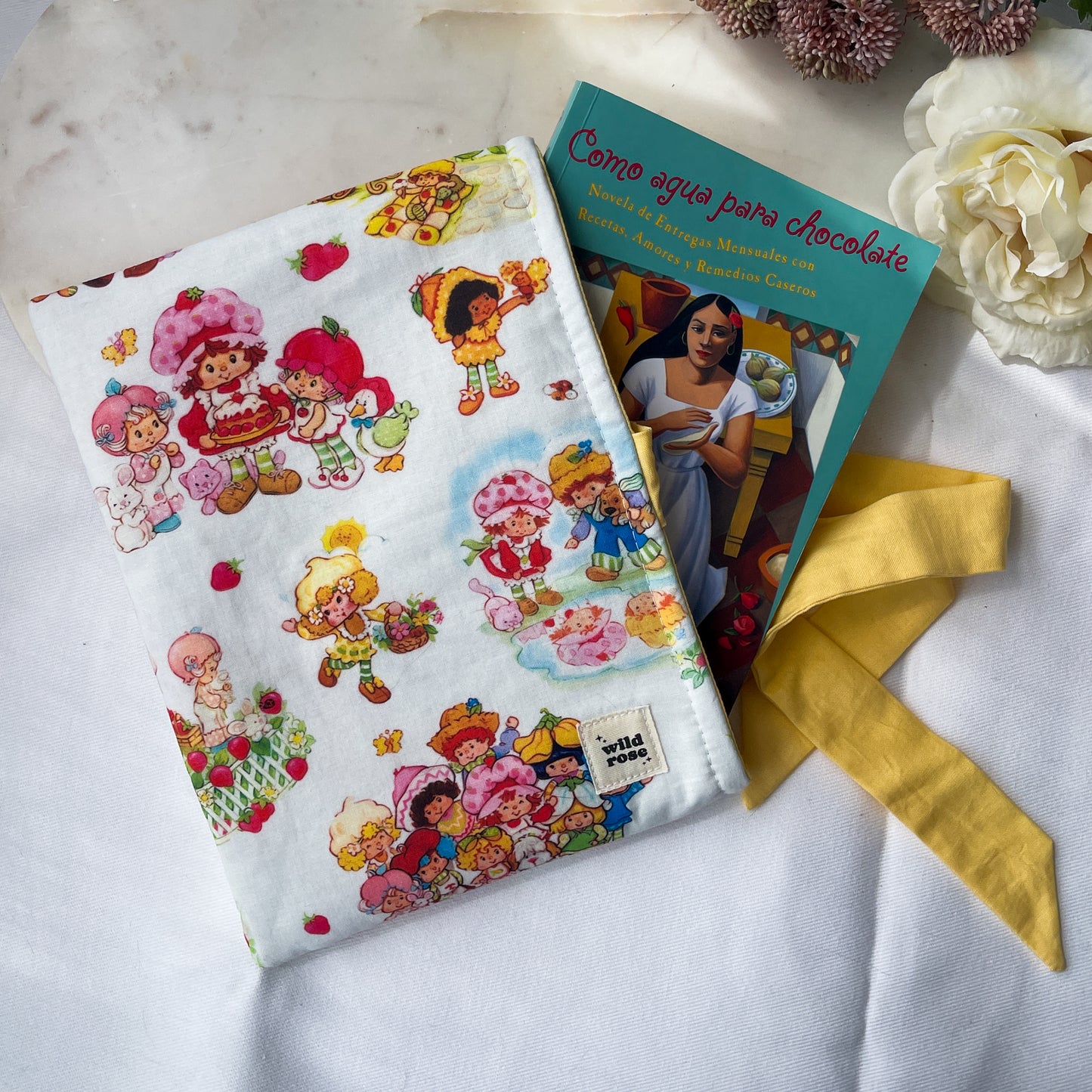Bow Yellow Strawberry Shortcake Book Sleeve
