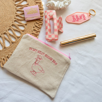 Embroidered Zipper Pouch In My Silly Goose Era