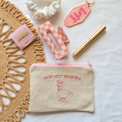 Embroidered Zipper Pouch In My Silly Goose Era