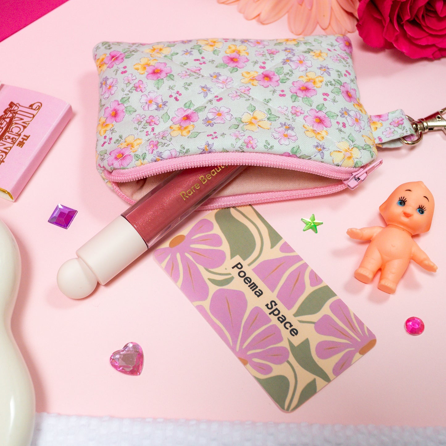 Mini Wallet - Blue Floral