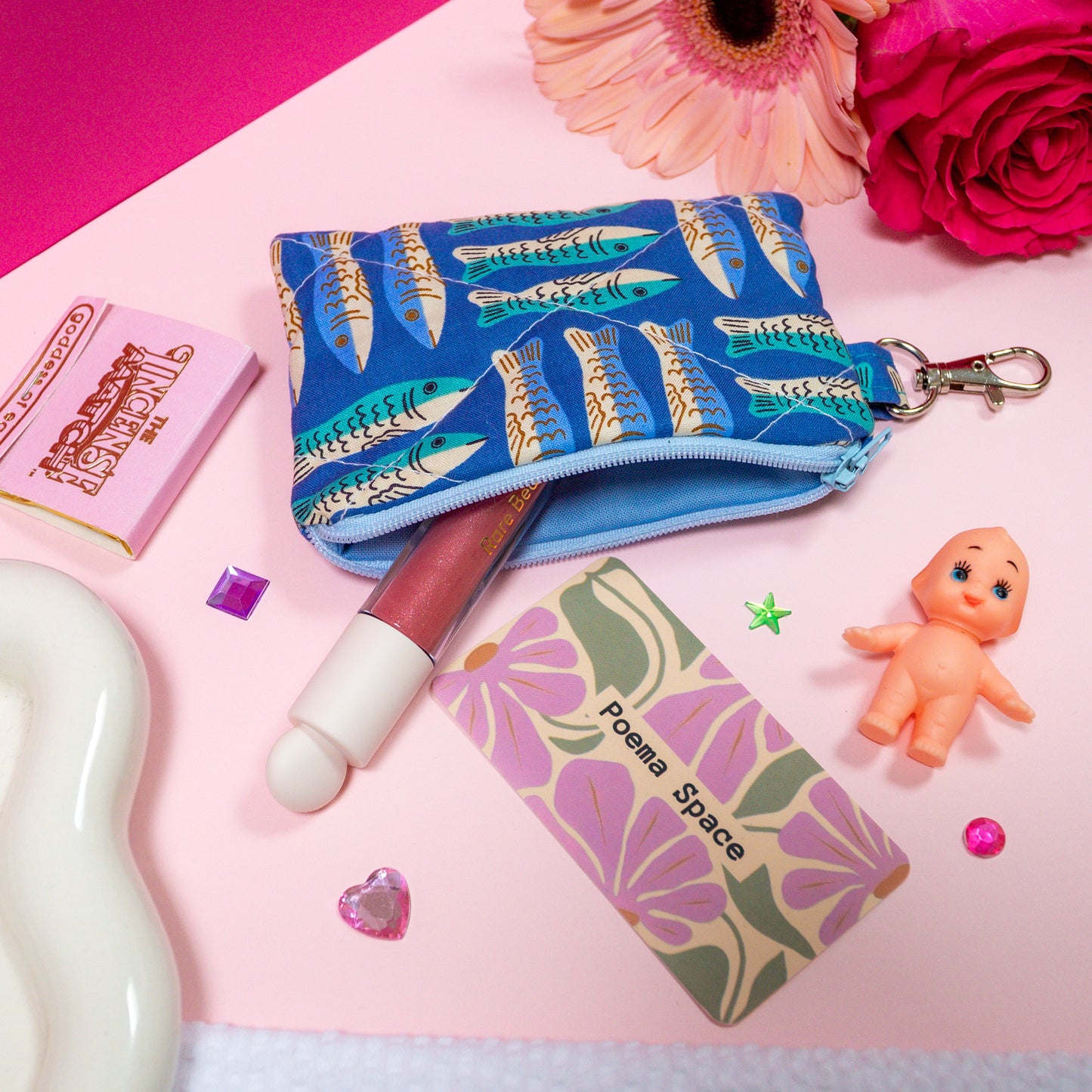 Mini Wallet - Blue Fish