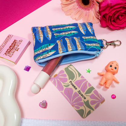 Mini Wallet - Blue Fish