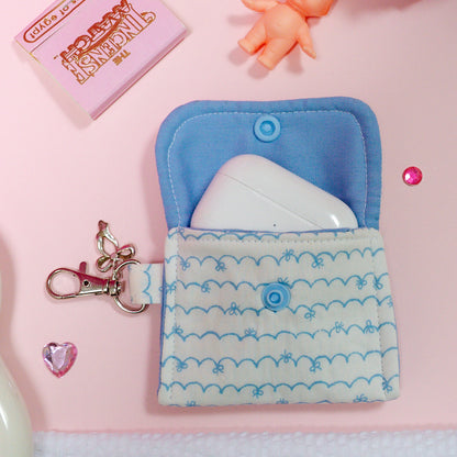 AirPod Holder - Baby Blue Bows