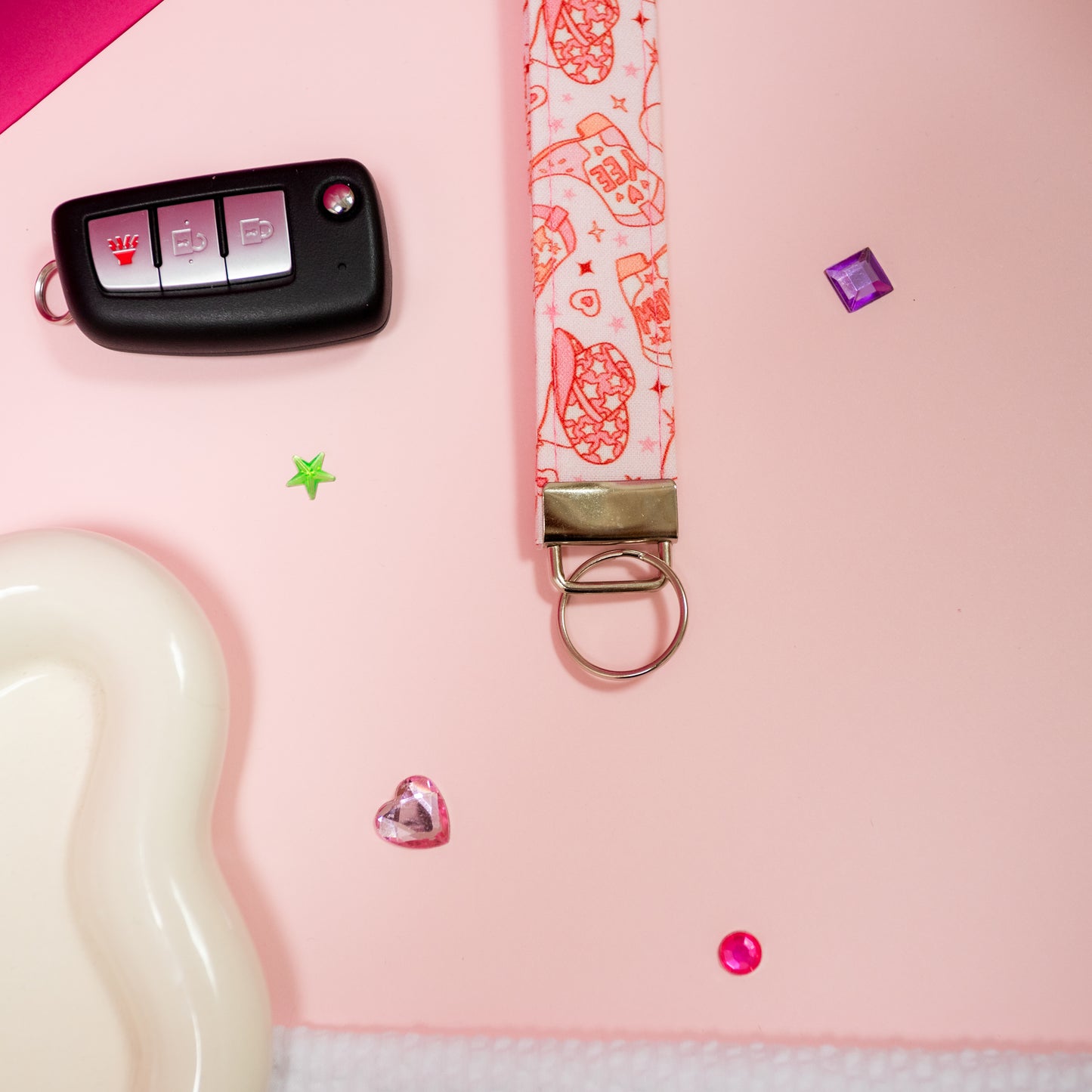 Key Fobs -Cow Girl Handmade Keychain