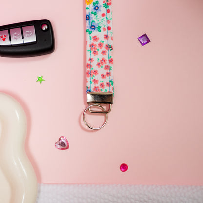 Key Fobs - Colorful Floral Handmade Keychain