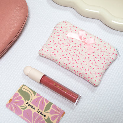Mini Wallet - Mini Pink Hearts