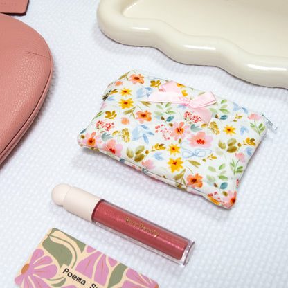 Mini Wallet - Floral Bows