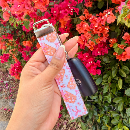 Key Fobs -Iced Coffee Handmade Keychain