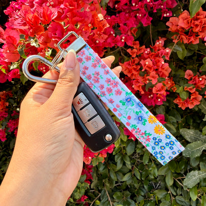 Key Fobs - Colorful Floral Handmade Keychain