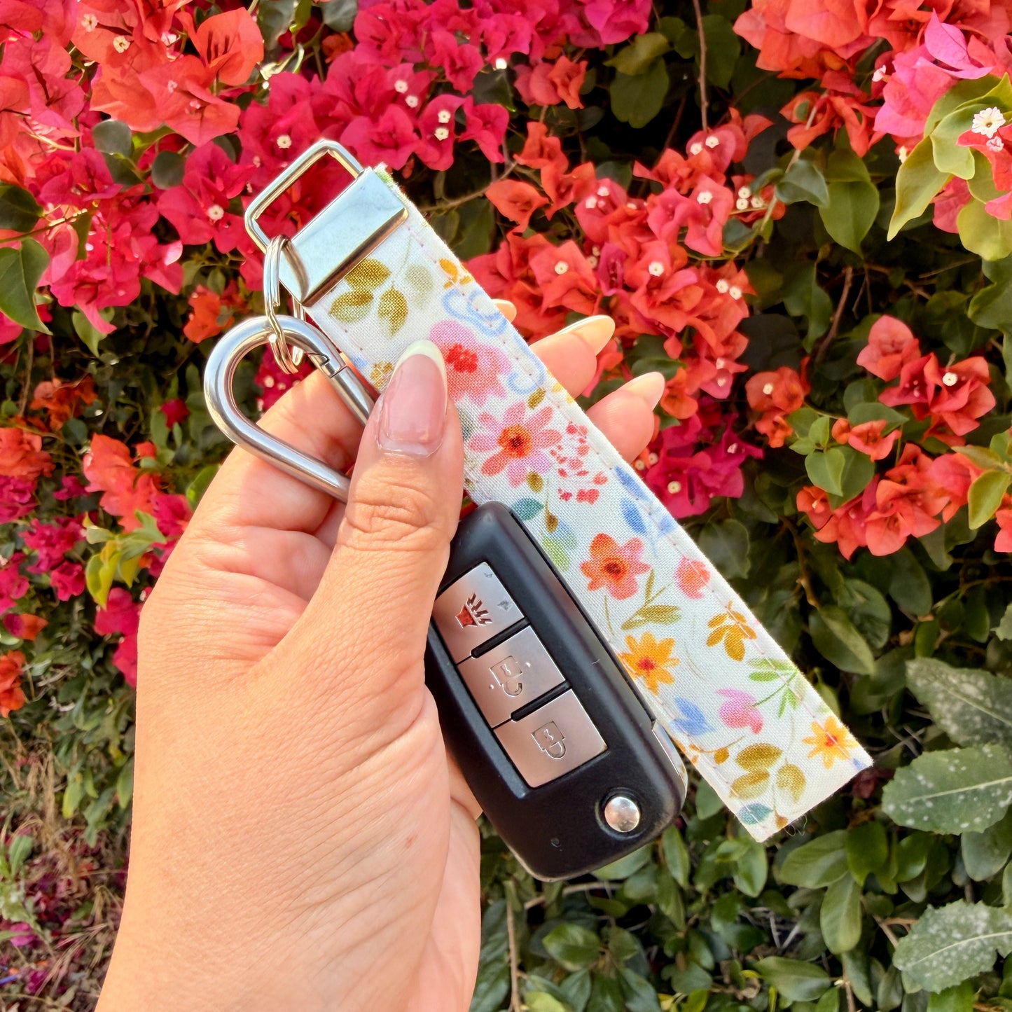 Key Fobs - Floral Bows Handmade Keychain