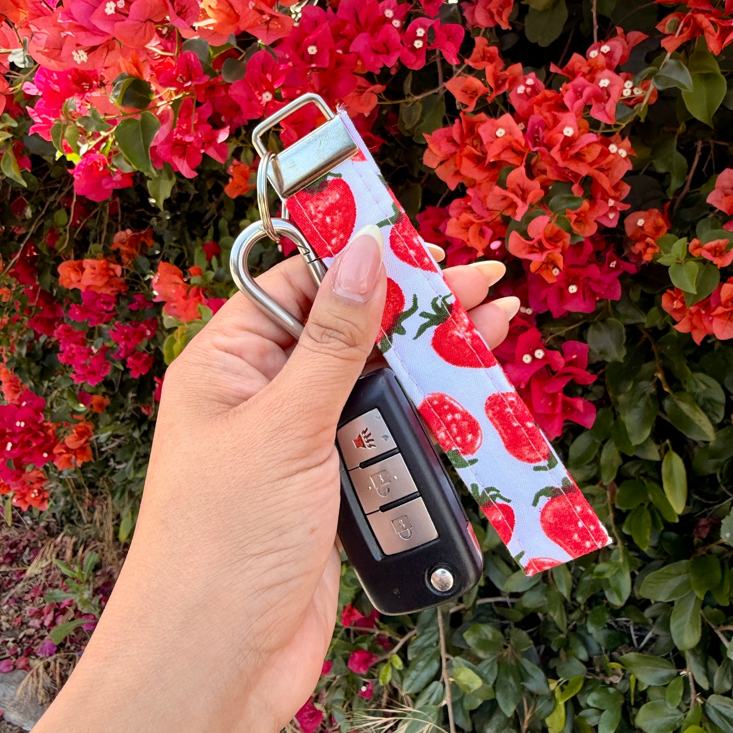 Key Fobs - Strawberry Handmade Keychain