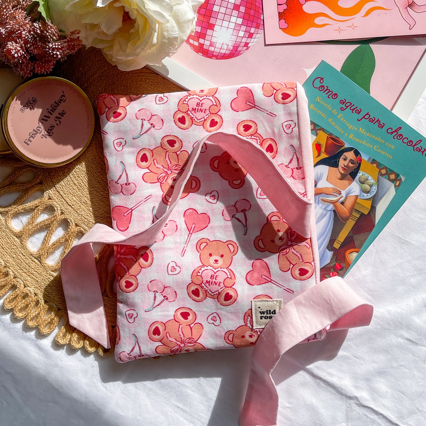Bow Teddy Bears Book Sleeve