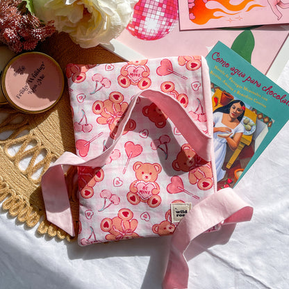 Bow Teddy Bears Book Sleeve