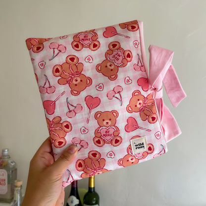 Bow Teddy Bears Book Sleeve