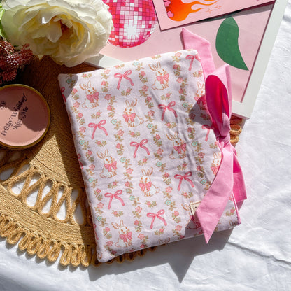 Bow Bunnies Book Sleeve