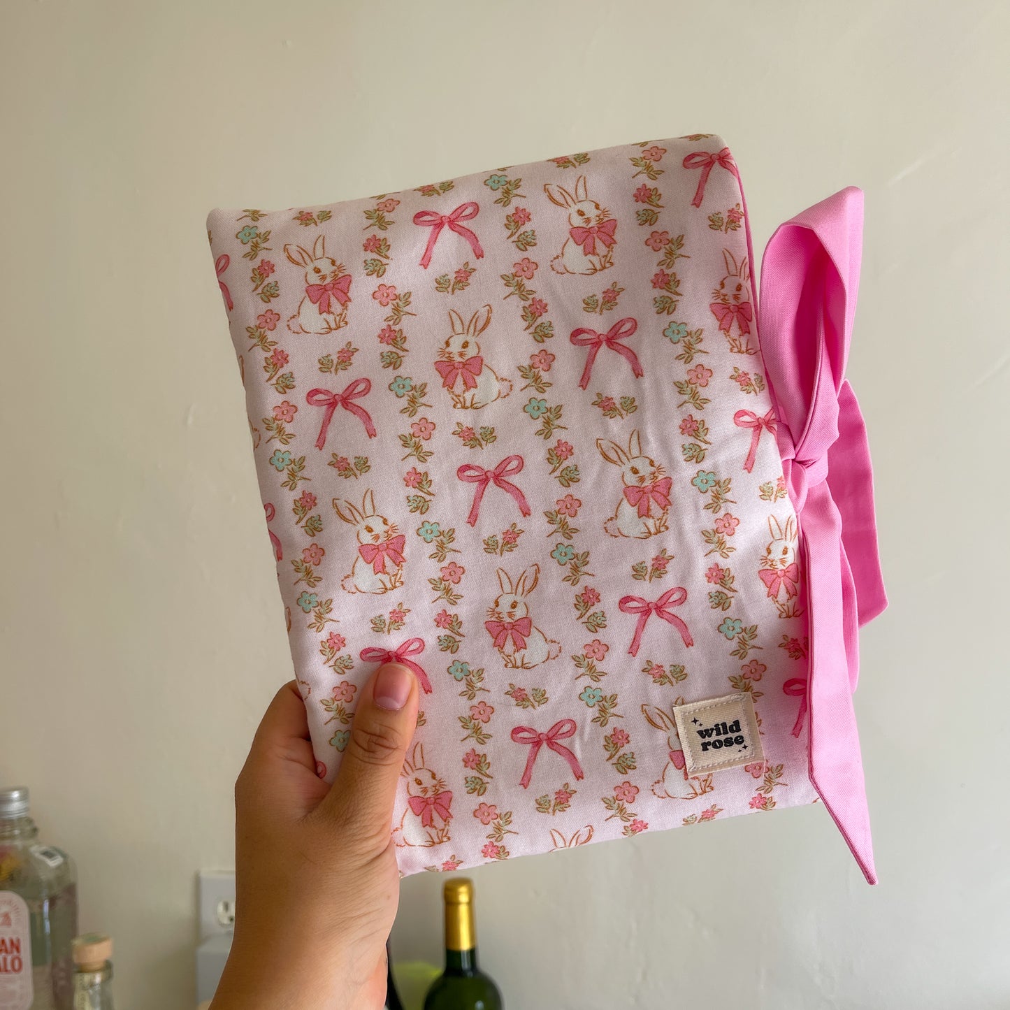 Bow Bunnies Book Sleeve