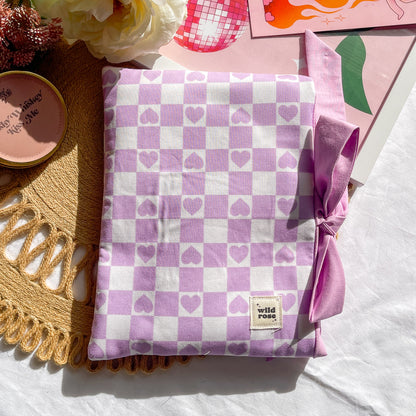 Bow Purple Heart Book Sleeve