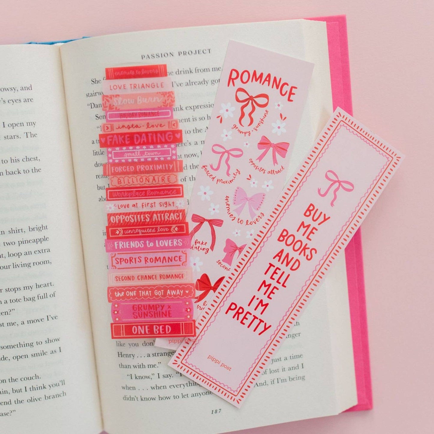 Paper Romance Tropes Bookmark Set