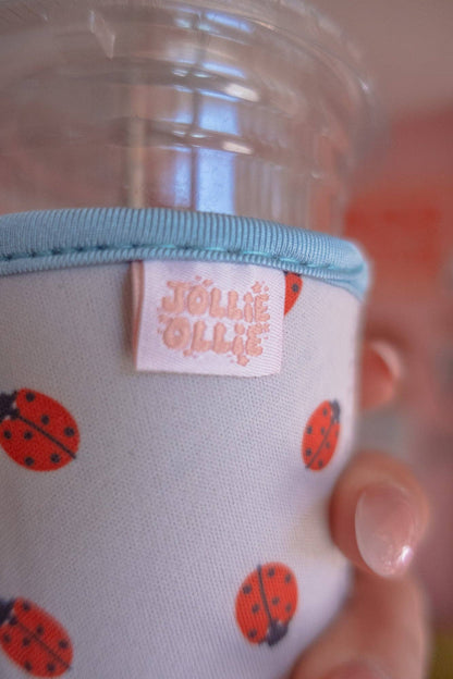 Ladybug Iced Coffee Sleeve
