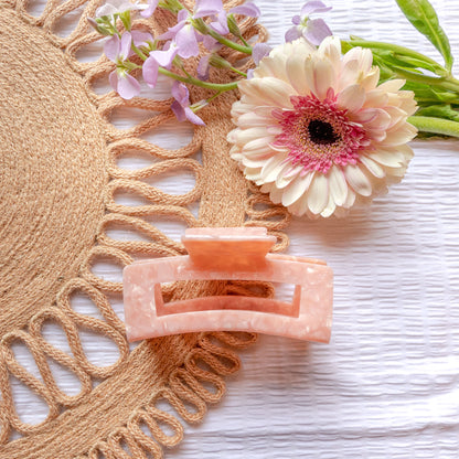 Pink Jelly Claw Clip